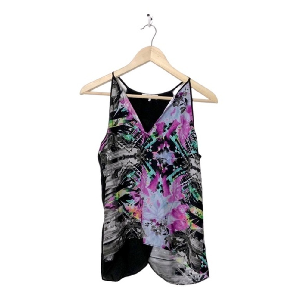 Parker silk top high neck tank Nassau Combo high top medium Fairycore Y2k - Picture 3 of 7